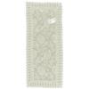 HOME ZEN HOUSEHOLD LINEN TOVAGLIA COPRITAVOLO CENTROTAVOLA RUNNER PIZZO MACRAME' LUSSO (STRISCIA 40X140 CM, DISEGNO FELCE COLORE PANNA)
