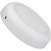 LEDKIA LIGHTING Plafoniera LED soffitto per Soggiorno, Cucina, Bagno 18W Circolare Metallo Ø225 mm Design Bianco 4000K Bianco Naturale