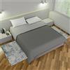 Leonardo home - Copriletto matrimoniale primavera-estate tinta unita double face 100% poliestere e 100% MADE IN ITALY.