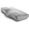 PORRASSO Cuscino Cervicale Memory Guanciale Letto in Memory Foam Ergonomico Neck Pillow Cotone Rimbalzante Cronico Traspirante Rimovibile Lavabile Migliorare la qualità del Sonno - Grigio 1