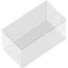 Luckxing Bacino per acquario, 29 x 15 x 15,5 cm, rettangolare, alta trasparente, acquario, acquario, acquario, acqua salata, in vetro senza cornice, per pesci e piante acquatiche