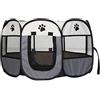 Lonsy Recinto portatile per animali domestici, recinto per cuccioli, recinto per animali domestici, recinto per cani e gatti, gabbia, 91 x 91 x 58 cm, tessuto morbido, pieghevole, per interni ed esterni,