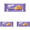 Milka, Cookie Sensations, Biscotto Croccante con Goloso Ripieno Milka e Pepite di Cioccolato al Latte, con Latte Alpino, Cacao Sostenibile, 156g (Confezione da 3)
