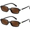 FEISEDY Occhiali da Sole Retrò Rettangolari, Donna, Anni 90, Piccoli, Vintage, Moda, con Protezione UV400 B0282
