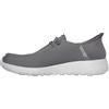 Skechers Go Walk Max Free Hands Slip ins Uomo, Carbone/Nero, 43 EU