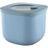 Guzzini Store&More Kitchen Active Design Contenitori Ermetici Alti per Frigo/Freezer/ Microonde (S), 12.2 x 12.2 x 9.8 cm, Blu (Matt Mid blue)