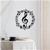 Wallity Hanah Home Elegante accessorio decorativo da parete in metallo nero, 63 x 70 cm, 100% metallo, spessore 1,5 mm, leggero e facile da appendere, perfetto per l'arredamento moderno della casa
