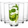 Glasmark KROSNO 1992 Set di 6 Bicchieri da Acqua Succo Long Drink Trasparenti Lavabili in Lavastoviglie 280 ml