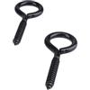 MOGADEE Bulloni a occhiello M6 in acciaio inox, 80 mm, 10 pezzi, resistenti, resistenti alla ruggine, per uso interno ed esterno, per amache, tende da sole, sedie sospese, sedie a dondolo, cavo fisso