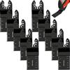 Benaton 10 Pezzi Lame Utensile Oscillanti Multifunzione, 34 Mm Universale Accessori Lame, Lame Sgancio Rapido, Adatte Per Il Taglio Facile di Quasi Tutti i Metalli, Legno, Plastica e Altri Materiali