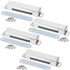 MIN CI Confezione da 4 chiusure magnetiche per porte, forti magneti, resistenti, 45 kg, al neodimio, chiusura magnetica in acciaio inox, per armadietti, cucina, bagno, armadio