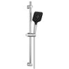 Lonheo Colonna Doccia senza Miscelatore, Saliscendi Doccia 70cm con Soffione a 3 Getti, Tubo Flessibile 150cm e Supporto Regolabile, Acciaio Inox, Cromo