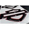 Generico Stemma logo decal compatibile con i modelli harley, coppia adesivi resinati, effetto 3D. Per SERBATOIO o CASCO. Nero rosso
