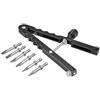 SELVFZ Set di strumenti di riparazione per lenti in alluminio Apertura regolabile da 10 a 90 mm per manutenzione di apparecchiature ottiche Chiave per fotocamera con punta intercambiabile