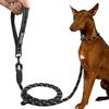 BOBOPACK Guinzaglio Anti-Strattone con Pettorina Integrata Regolabile per Cani - Guinzaglio Riflettente Resistente al Morso, 200 cm Nero, Pettorina Regolabile Durevole per Addestramento, Passeggiate