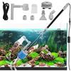 kieyeeno Pulizia di ghiaia per acquario 6 in 1 Kit, aspirapolvere elettrico per acquario cambio acqua Lavatrice di sabbia per acquari pulizia alghe/ghiaia