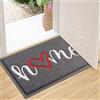 AMOMYDOG Zerbino Ingresso Esterno/Interno 43 x 76cm, Antiscivolo, Lavabile, Personalizzato (Grigio)