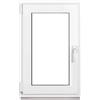 Framex Finestra in plastica bianca larghezza x altezza 50 x 80 cm (500 x 800 mm) 2 x (32 mm) girevole DIN sinistra - Premium - tutte le dimensioni