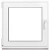 Framex Finestra in plastica bianca larghezza x altezza 80 x 80 cm (800 x 800 mm) 2 x (32 mm) girevole DIN sinistra - Premium - tutte le dimensioni
