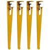 SANJIAOJIA Gambe del Tavolo Morsetto Regolabil,Gambe per Mobili in Metallo 4 Pezzi,Piedini per Scrivania da Pranzo a Tipo F,per Consolle per Mobili da Tavolino Fai-da-Te,7 Colori (76cm(30in),Yellow)