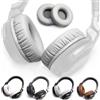 Voarmaks Cuscinetti di ricambio spessi in morbida pelle proteica, compatibili con cuffie DJ Pioneer HDJ CUE1 Cue One, HDJ500 (grigio, L, R)