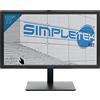 SIMPLETEK - Monitor 19 HD+ Touchscreen Speaker integrati HDMI VGA Audio in Jack 3,5mm Attacco a Muro VESA 75mm Pannello Touch TN WLED | Casa Ufficio Lavoro | Windows/MacOS/Linux