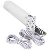 Swiixxer 4G LTE Antenna SMA Antenna Esterna 3G 4G Antenna Esterna 10-12DBi con Doppio Connettore SMA per Modem Router 3G 4G