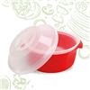 Cosmoplast Vaporiera per microonde, Cuoci riso Cuoci pasta per microonde. 100% Made in Italy