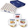 Zuegg, Confettura Extra Monodose Gusti Assortiti Albicocca, Ciliegia, Fragola - 90 Monoporzioni da 25g (30 pz per Gusto) Ideale per B&B, Hotel, Buffet, Business (90 Porzioni x 25g)