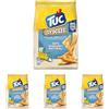 Tuc Sfoglie, Olio Extravergine di Oliva & un Pizzico di Sale, Triangolini Sottili e Croccanti Cotti al Forno, 170g (Confezione da 4)