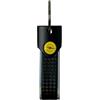 4R Quattroerre.it Portachiavi per Auto Compatibile con Opel, Resistente e Duraturo, Chiusura con Anello, Ideale come Regalo, 90 x 20 mm (Argento Logo Giallo)