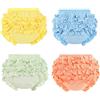 Orinery Biancheria intima per neonati, con volant, per neonati, in cotone, confezione da 4, Hy625-c, 1-2 anni