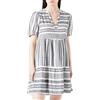 ONLY Onlnora S/S-Vestito Largo, in ptm Abito Estivo, Black/AOP: New Partisan, S Donna