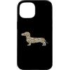 dachshund gifts LTD Custodia per iPhone 15 Design con bassotto leopardato per gli amanti dei cani alla moda