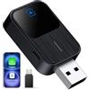 Ketliyaze 2 a 1 Adattatore Wireless per Auto Android e Carplay, Plug-and-Play USB/Type-C, Mini Adattatore Cablato per Carplay Wireless, Adatto per iOS 10+ e Android 11+ e Auto con Carplay