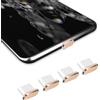 QUITECO Tappi Antipolvere Type C per iPhone 15 / Samsung/Huawei/Xiaomi/Honor/OnePlus [4 PEZZI] Tappini di Protezione Connettore di Ricarica (Oro)