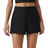 LDZYXY Offerte a Tempo Shorts Donna Bermuda Estivi Lino al Ginocchio Pantaloncini Ciclismo Imbottiti Palestra 2 in 1 (Nero, XL)