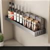 Hovoto Portaspezie da parete senza forare, portaspezie da appendere, portaspezie, per bagno e cucina, 50 cm