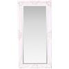 Select Mirrors Haywood - Grande specchio rettangolare da parete (bianco vintage, 50 cm x 100 cm)