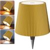 Nulmvic Lampada per Bottiglia LED Ricaricabile - 5200mAh Lampada da Tavolo Senza Fili Dimmerabile 3 Colori - IP54 Impermeabile Comando a Tocco per Interno Esterno Famiglia Ristorante Bar (Oro)