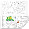 lomdung 2 Pezzi Rotolo da Colorare per Bambini, Rotoli da Disegno 30x300 cm, Rotolo di Carta Artistica, Adesivi Rotolo di Carta da Pitturare Giochi di Pittura Educativi, per Bambini Artisti