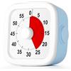 HOTUT Timer Visivo per Bambini, Timer Visivo Bambini da 60 Minuti, Desktop Strumento di Gestione del Tempo,Conto alla Visivo per Cucina, Sala da Pranzo, Riunioni (Blu)