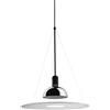 Flos Frisbi Lampada a Sospensione a Luce Diretta, Diffusa e Riflessa, Lampada di Design da A. Castiglioni con Diffusore in PMMA a Forma di Disco, 1220-250V, 105 W, 600 x 730 mm, Cavo Lunghezza 2700 mm