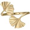 Emporio Armani Bracciale da donna in ottone con bracciale Open Bangle, Oro Zafferano