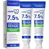 FuzzyUp Idrossiapatite Dentifricio per Sbiancamento Denti, Dentifricio Senza Fluoro, Dentifricio Sbiancante, Smokers Whitening Mint Toothpaste, Proteggere lo Smalto dei Denti e Rinforzare i Denti,Alito Fresco