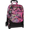 COMIX Wave - Zaino Scuola Trolley per Bambini e Ragazzi, Maniglia Regolabile, Trolley Staccabile, Spallacci Imbottiti e Regolabili, 2 Ampi Scomparti e Tasca Frontale, Chiusure a Zip, 34x52Hx22cm