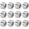 QUARKZMAN 12pz Distanziatore in Acciaio Inossidabile 12mm Foro x 20mm OD x 12mm Lunghezza Boccola per Vite Finitura Semplice Distanziatore Metallo Rotondo per Viti Bulloni e Barre M12