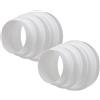 H&C VENT 2 Riduttori universali per condotti di ventilazione in PVC, diametro 80, 100, 120, 125, 150 mm, elemento del sistema di circolazione dell'aria in più dimensioni