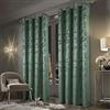always4u Salvia - Tende in morbido velluto verde, 213 cm, lunghe 213 cm, per camera da letto, colore: argento, set di 2
