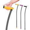 INDESMED Bastone da passeggio INDESmed in fibra di carbonio al 100%, ultraleggero, ortopedico, ergonomico, regolabile - Progettato e prodotto in Spagna. (Arancia, L (175-185cm))